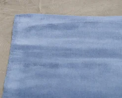 Layered Classic Solid Wool ullmatta 180 x 270 cm cm Cornflower Blue