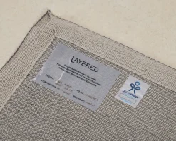 Layered Classic Solid Wool ullmatta 300 x 400 cm Bone White