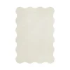 Layered Scallop 180 x 270 cm matta Bone White