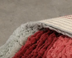 Layered Shaggy Edge ullmatta 180 x 270 cm Rose