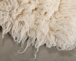 Layered Shaggy ullmatta 300 x 400 cm Bone White