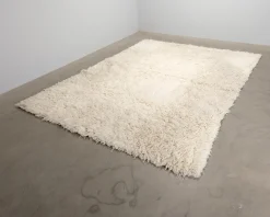 Layered Shaggy ullmatta 300 x 400 cm Bone White