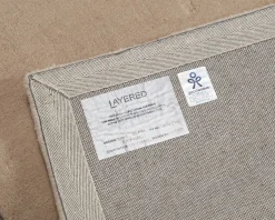 Layered Solid ullmatta 180 x 270 cm Oatmeal