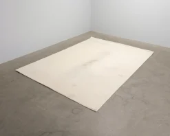 Layered Solid Wool ullmatta 250 x 350 cm Bone White
