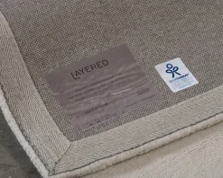 Layered Swedish Grace ullmatta 250 x 350 cm naturvit