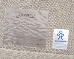 Layered Teklan Diagonal ullmatta 180 x 275 cm Sand