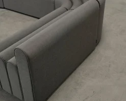Lounge hörnsoffa mörkgrön