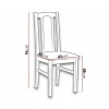 Luft matstol brun, set om 5