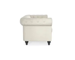 Manor House Chesterfield Lyx 2-sits soffa beige