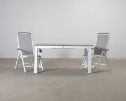 Matgrupp för utomhusbruk grå / vit