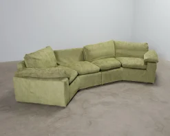 Meridiani 4-sits soffa grön