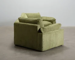 Meridiani 4-sits soffa grön