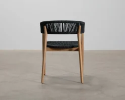 Miara trädgårdsstol svart, set om 2