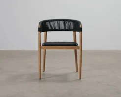 Miara trädgårdsstol svart, set om 2
