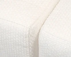 Micadoni Miley 4-sits hörnsoffa naturvit