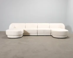 Micadoni Miley U-soffa naturvit