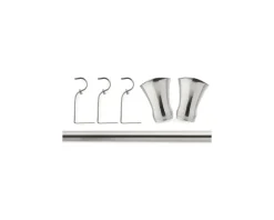 Mio Candela gardinstångset 160-310 cm silver