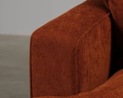 Mio Rossi 3-sits soffa med divan orange