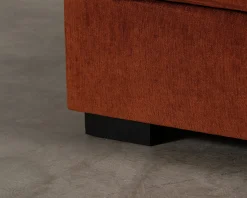 Mio Rossi 3-sits soffa med divan orange