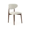 Molly matstol beige / valnöt, set om 2 st
