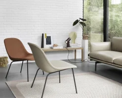 Muuto Fiber loungestol beige