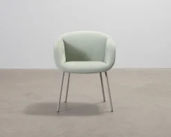 Muuto Fiber Soft Chair läderfåtölj grön
