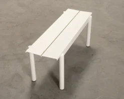 Muuto Linear Steel bänk vit 110 cm