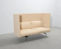 Muuto Outline Highback 2-sits soffa beige