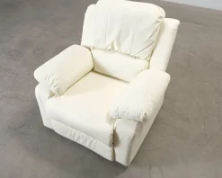 Norbo reclinerfåtölj naturvit