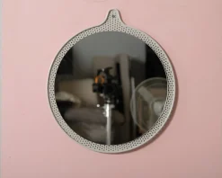 Normann Copenhagen Ticket Mirror Small spegel Ø 45 cm grå