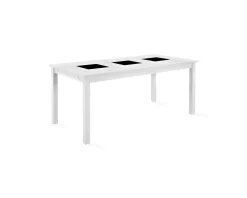 Octavia förlängningsbart matbord 180 cm vitt