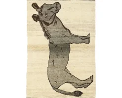 Old Figural Kashghai orientalisk matta 111 x 162 cm