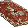 Old Figural Kashghai orientalisk matta 122 x 168 cm