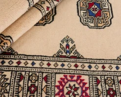 Pakistan handknotted orientalisk matta 79 x 312 cm beige