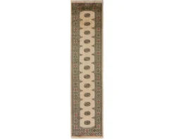 Pakistan handknotted orientalisk matta 78 x 330 cm beige