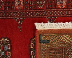 Pakistan handknotted orientalisk matta 81 x 313 cm svart / blå