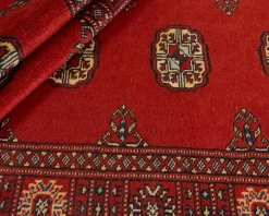 Pakistan handknotted orientalisk matta 81 x 303 cm svart / blå
