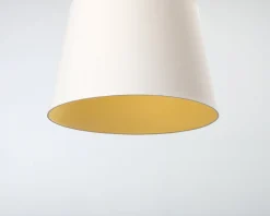 Pendellampa ø 56 cm vit