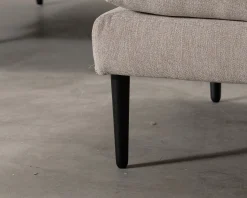 Pohjanmaan Nordic 3-sits soffa med fotpall beige