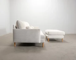 Pohjanmaan 2,5-sits soffa med fotpall