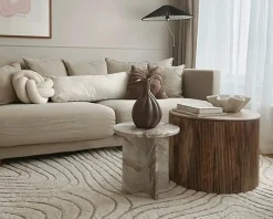 Rugvista Essential Chaima matta 240 x 240 cm natuvit / beige