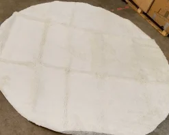 Rugvista Essential Comfy ryamatta ø 250 cm vit