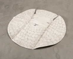Rugvista Lollo Lamm matta ø 150 cm beige / grå