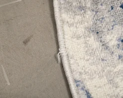Rugvista Mila matta ø 200 cm blå / grå