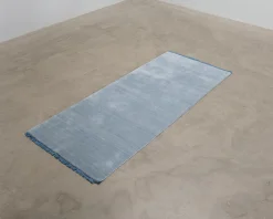 Rugvista Premium Handloom Fringes ullmatta 80 x 200 cm blå