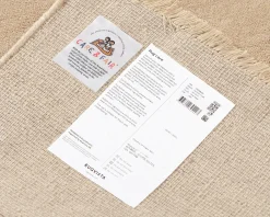 Rugvista Premium Handloom Fringes ullmatta 80 x 120 cm beige