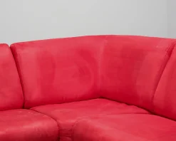 4-sits hörnsoffa röd
