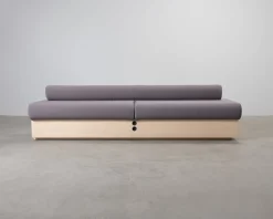 4-sitsig loungesoffa grålila