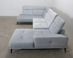 4-sits U-soffa ljusblå