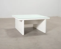 Soffbord 90 x 90 cm vit